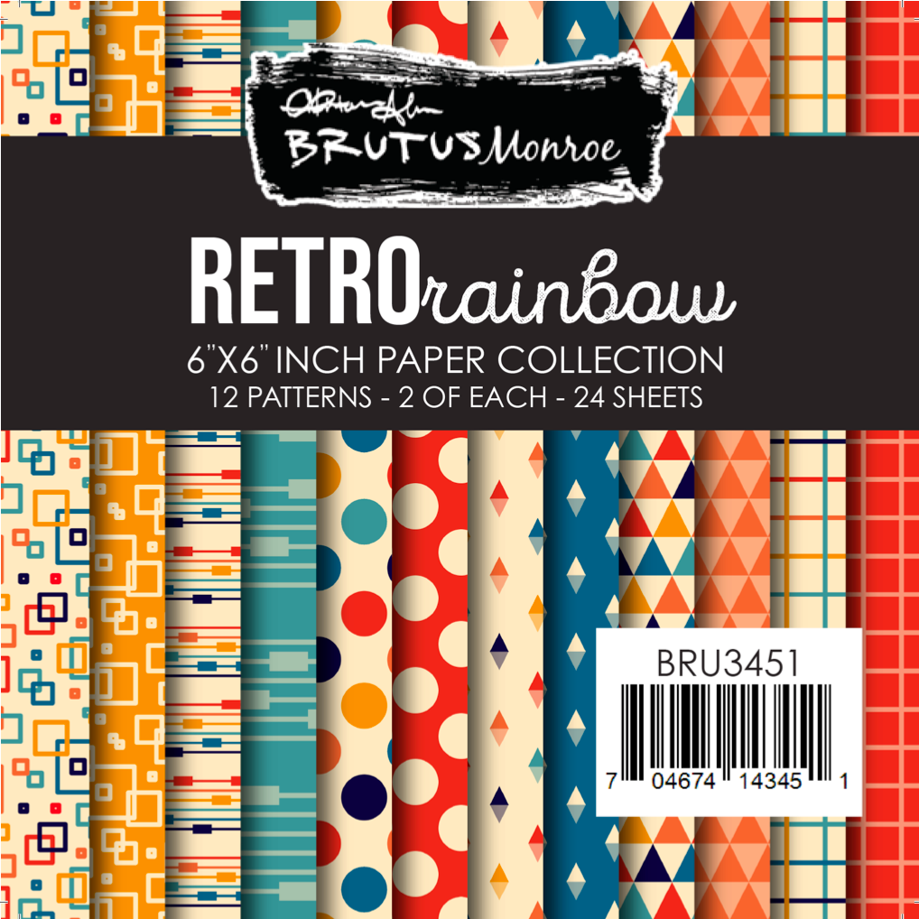 Brutus Monroe Retro Rainbow 6x6 Paper Pad bru3451