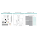 Papertrey Ink Just Notes Clear Stamps, Dies and Stencil Set