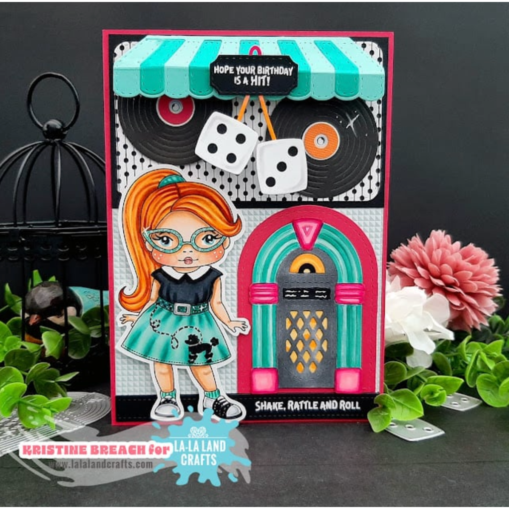 La-La Land Crafts Dice Dies 8841 poodle skirt