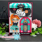 La-La Land Crafts Dice Dies 8841 poodle skirt