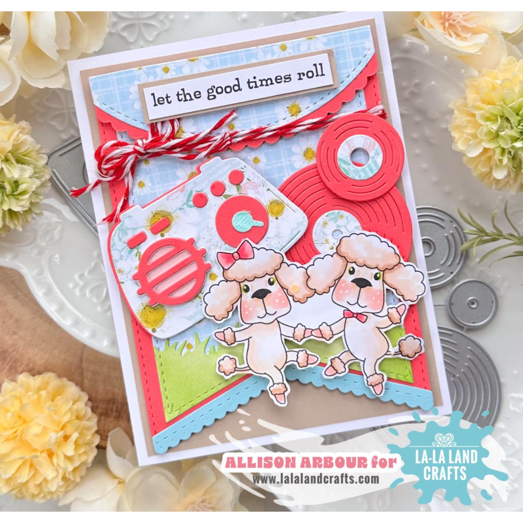 La-La Land Crafts Retro Radio Dies 8838 poodles