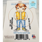 La-La Land Crafts Varsity Jacket Luka Cling Stamp 5583
