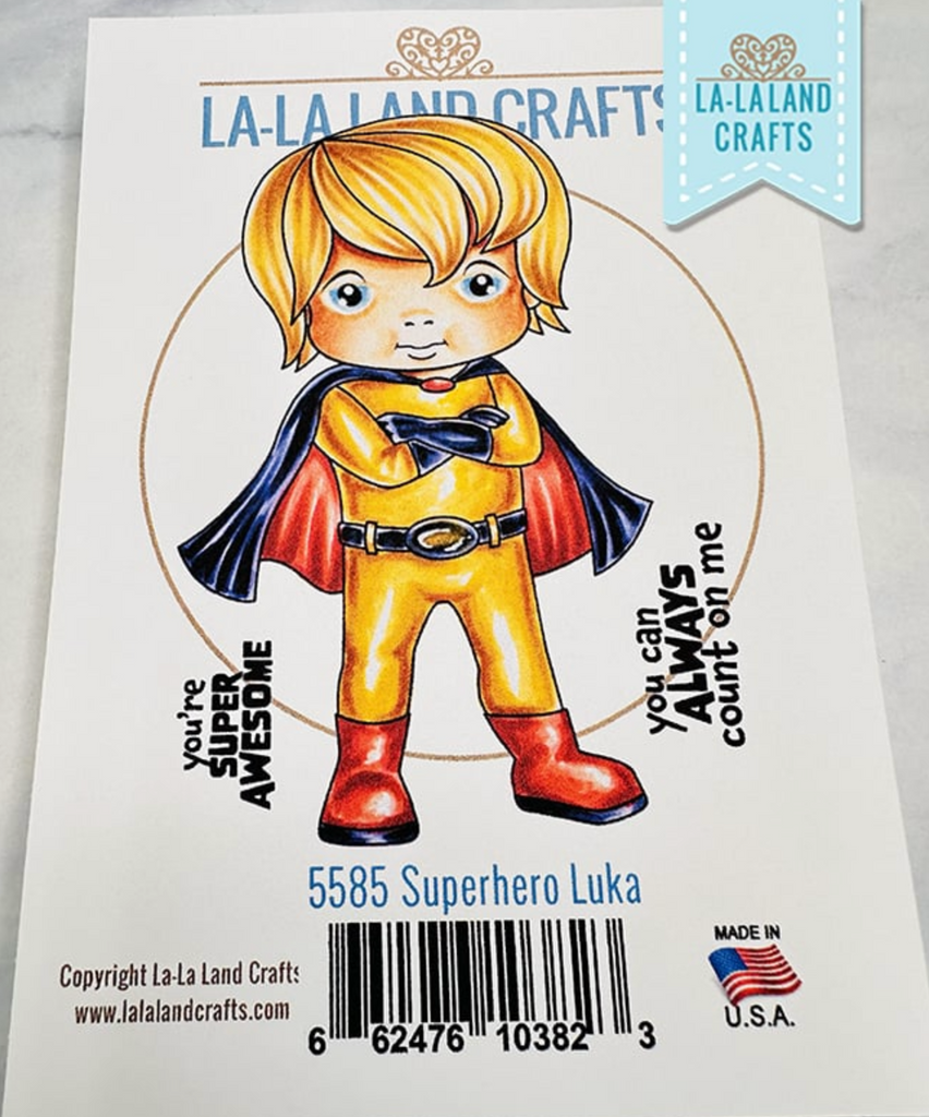 La-La Land Crafts Superhero Luka Cling Stamp 5585