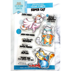 La-La Land Crafts Super Cat Clear Stamps cl153