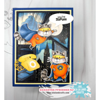 La-La Land Crafts Super Cat Clear Stamps cl153 supercat
