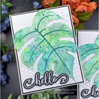 Tim Holtz Flip Top Distress Paint Pine Needles Ranger TDF53187 Tropical Leaf Card | color-code:ALT01
