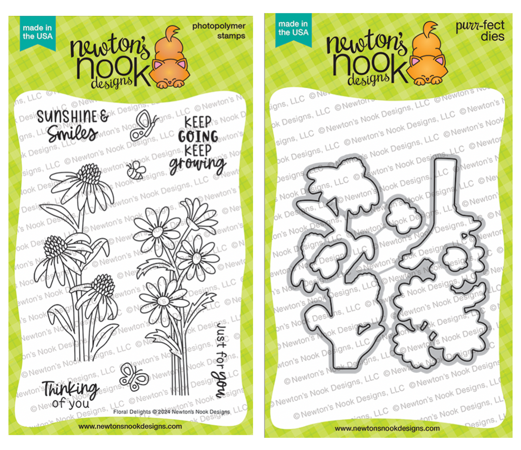 Newton's Nook Designs Floral Delights Clear Stamp and Die Set