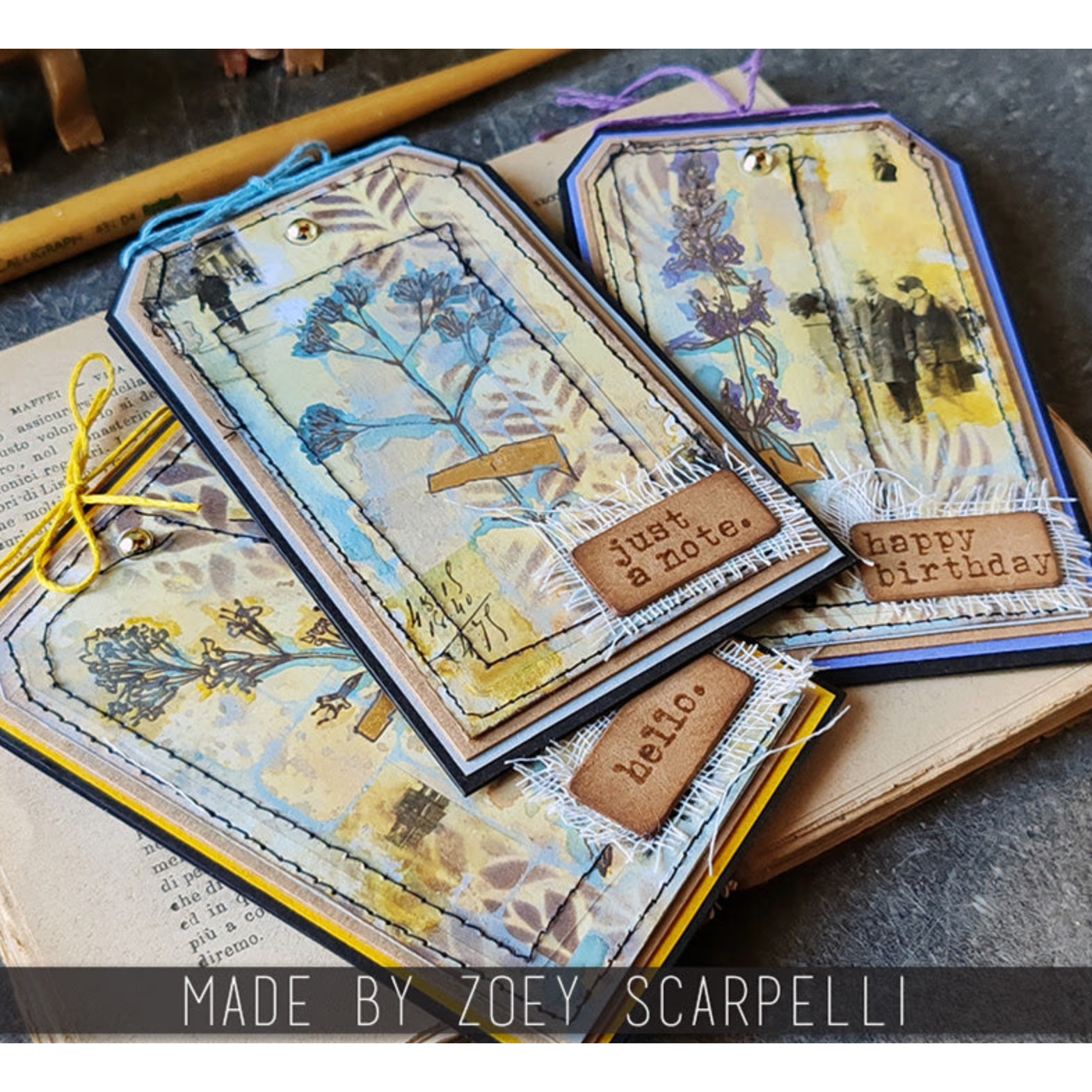 Tim Holtz Mini Stencil Set 60 mst060 fun tags