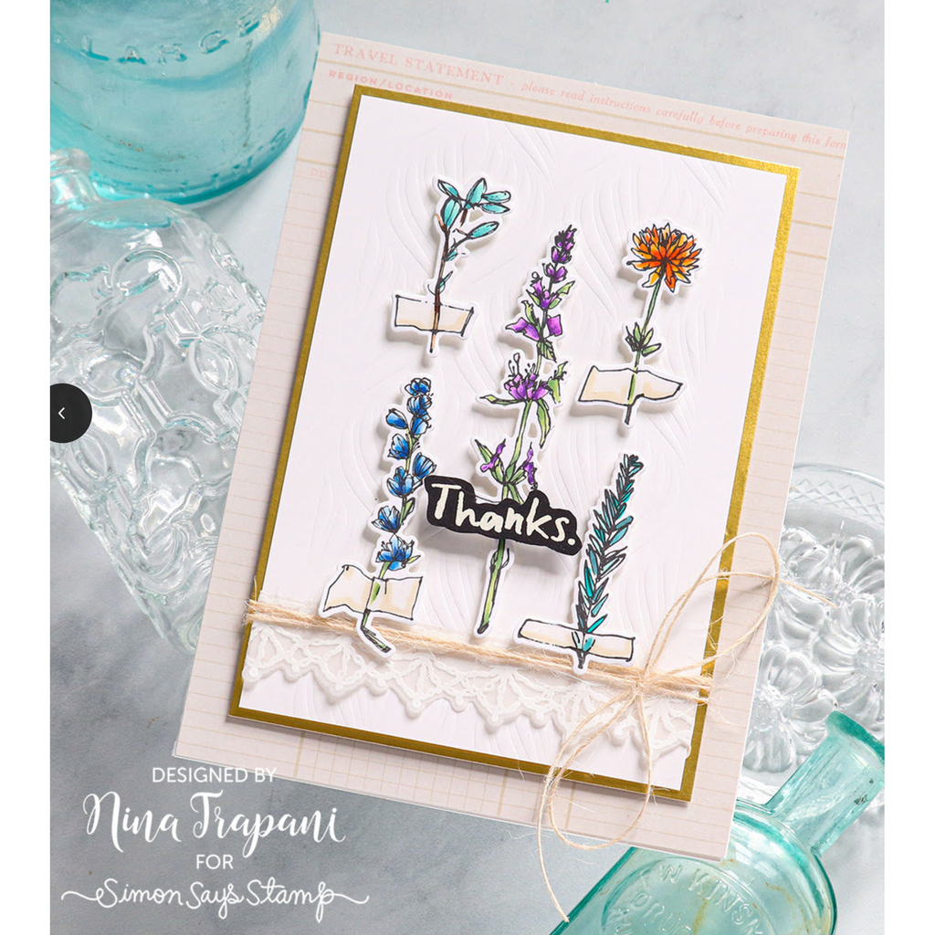 Tim Holtz Mini Stencil Set 60 mst060 thanks