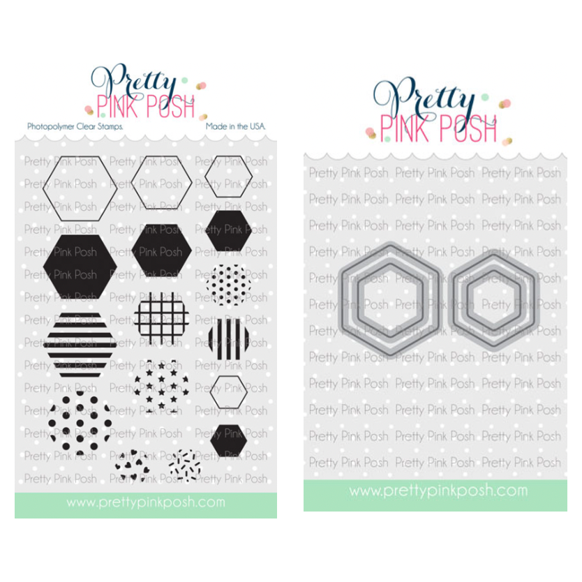 Decorative Hexagons Clear Stamps and Die Set