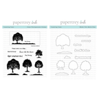Papertrey Ink Towering Trees Clear Stamp and Die Set
