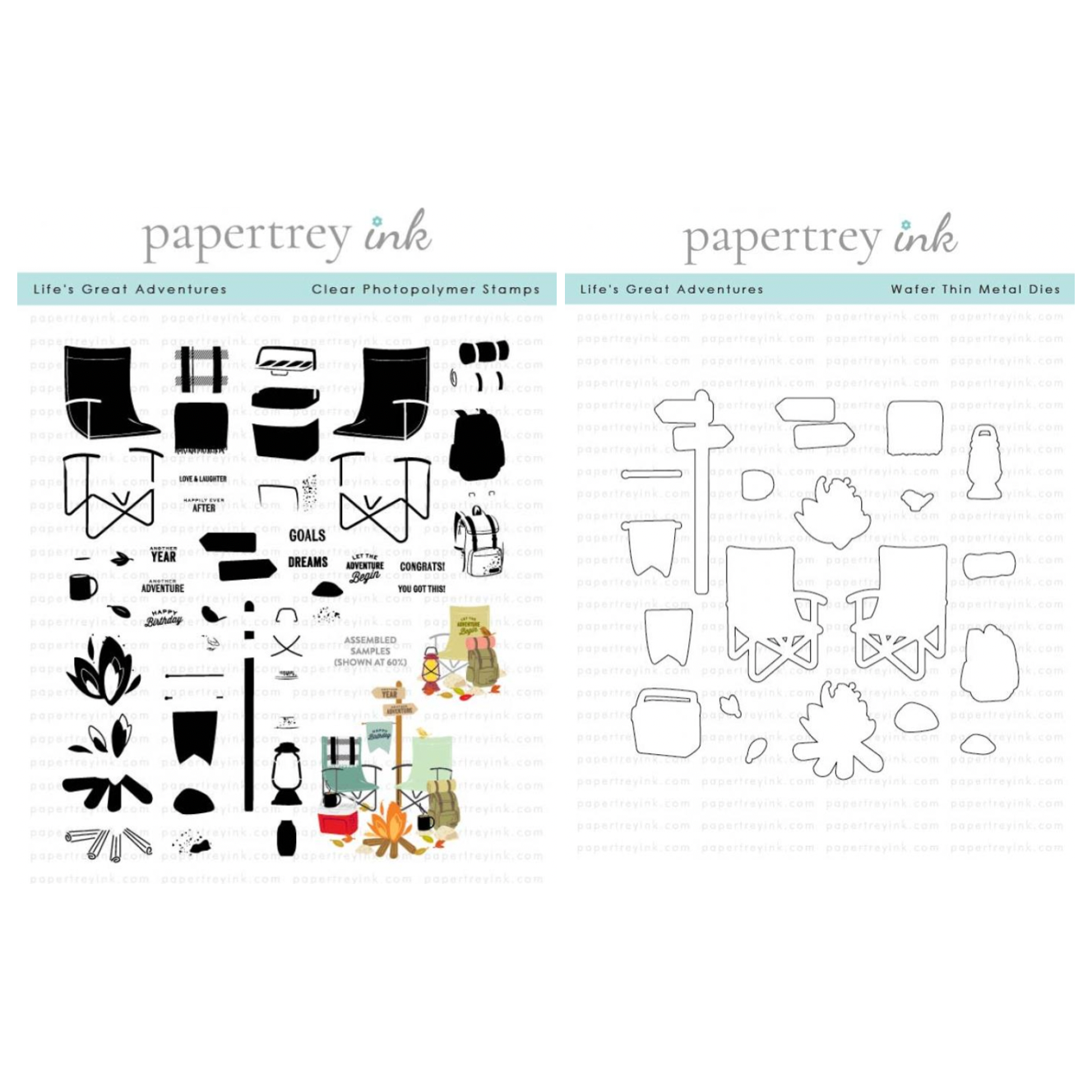 Papertrey Ink Life's Great Adventures Clear Stamp and Die Set