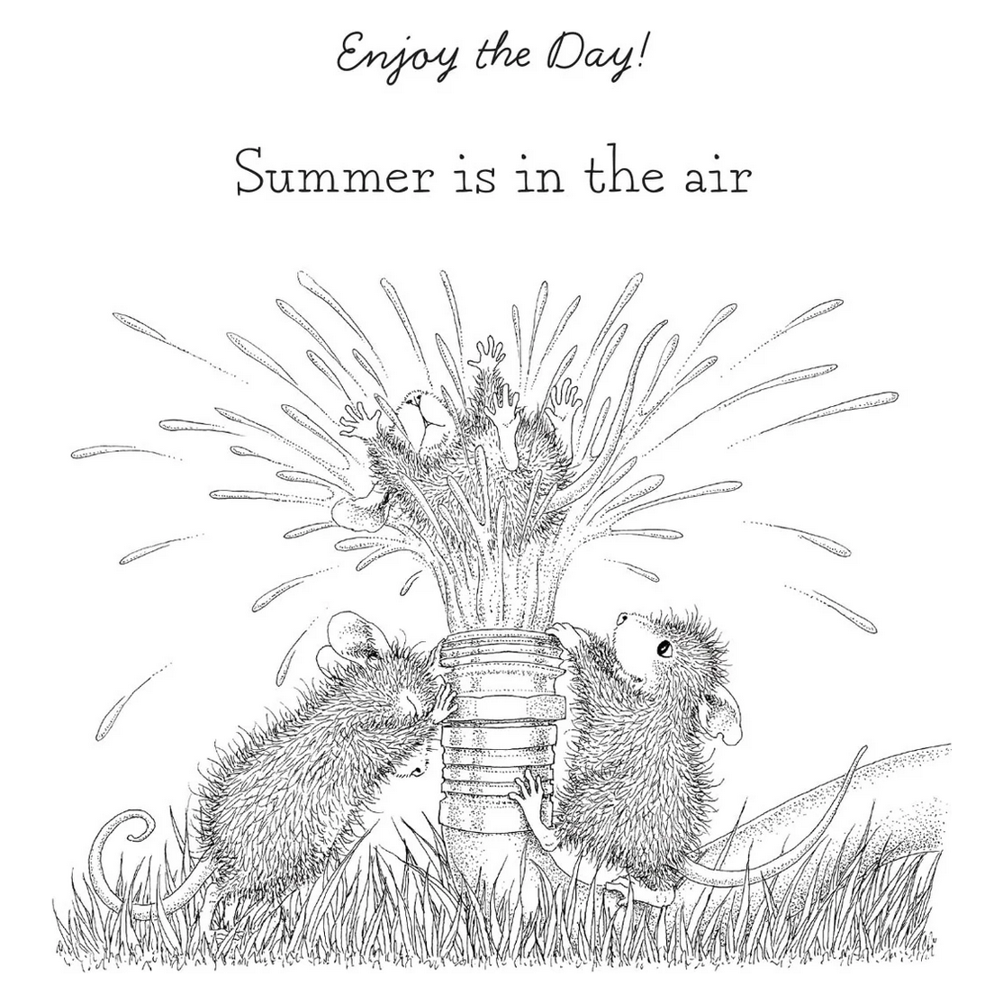 House Mouse Water Fun Cling Stamp Set House Mouse Water Fun Cling Stamp Set