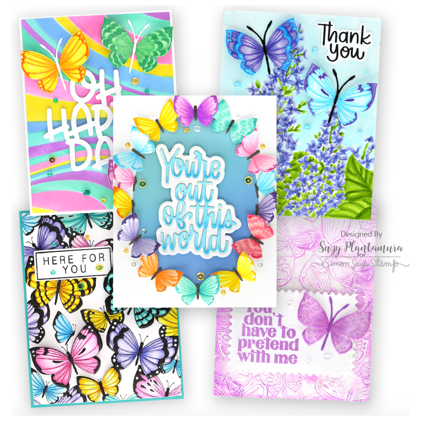 Prismacolor PREMIER COLORED PENCILS 72 Set 3599 Fantasy Butterfly Cards | color-code:ALT17