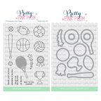 Pretty Pink Posh Sports Clear Stamp and Die Set