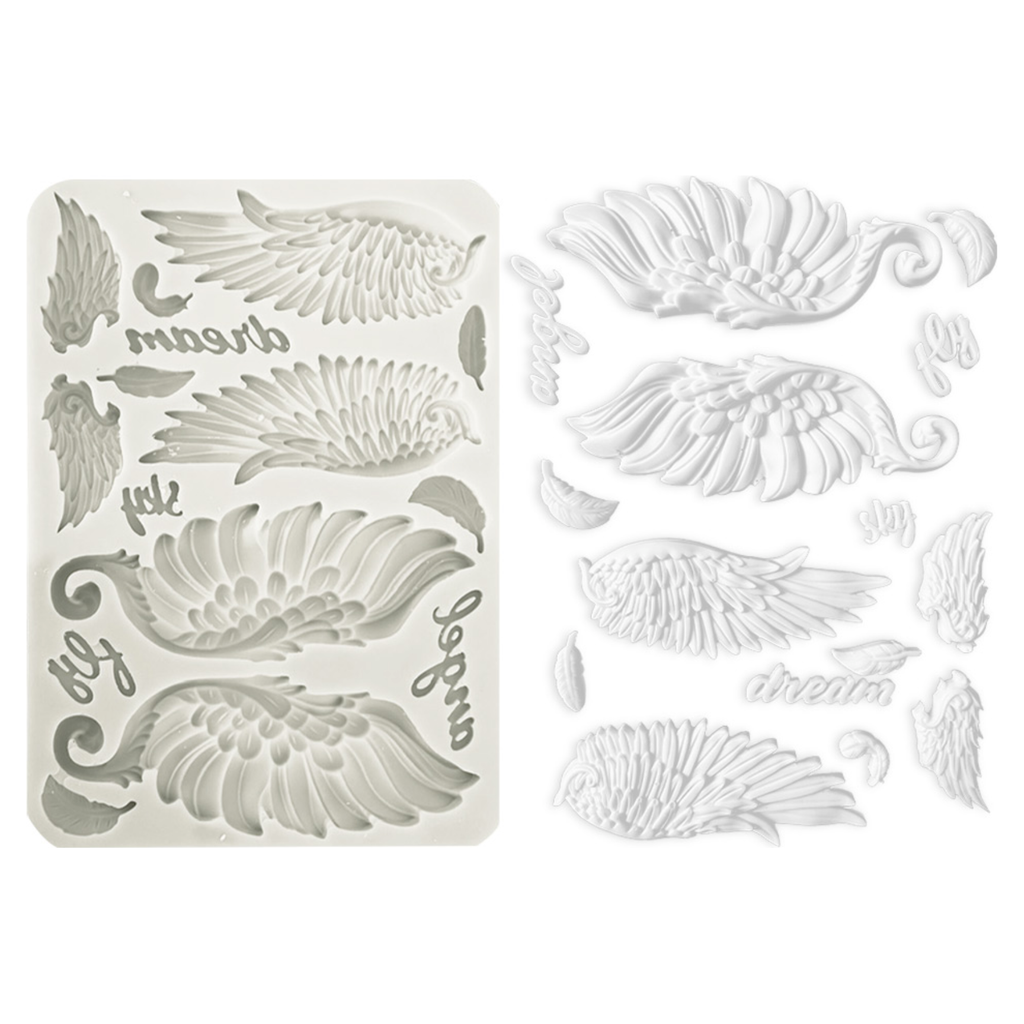 Stamperia Wings Silicon A5 Silicone Mold kacma512