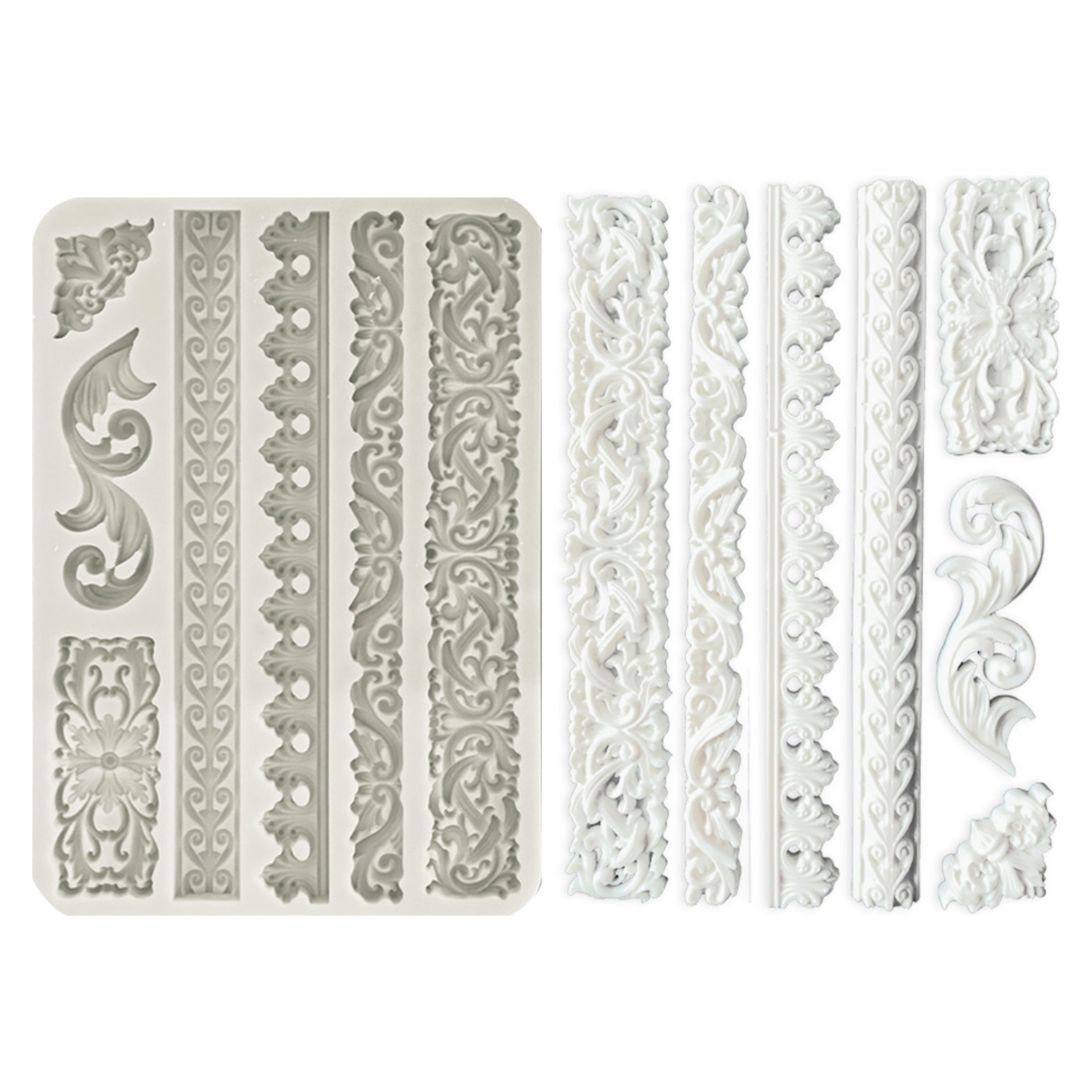 Stamperia Greek Borders A5 Silicone Mold kacma511