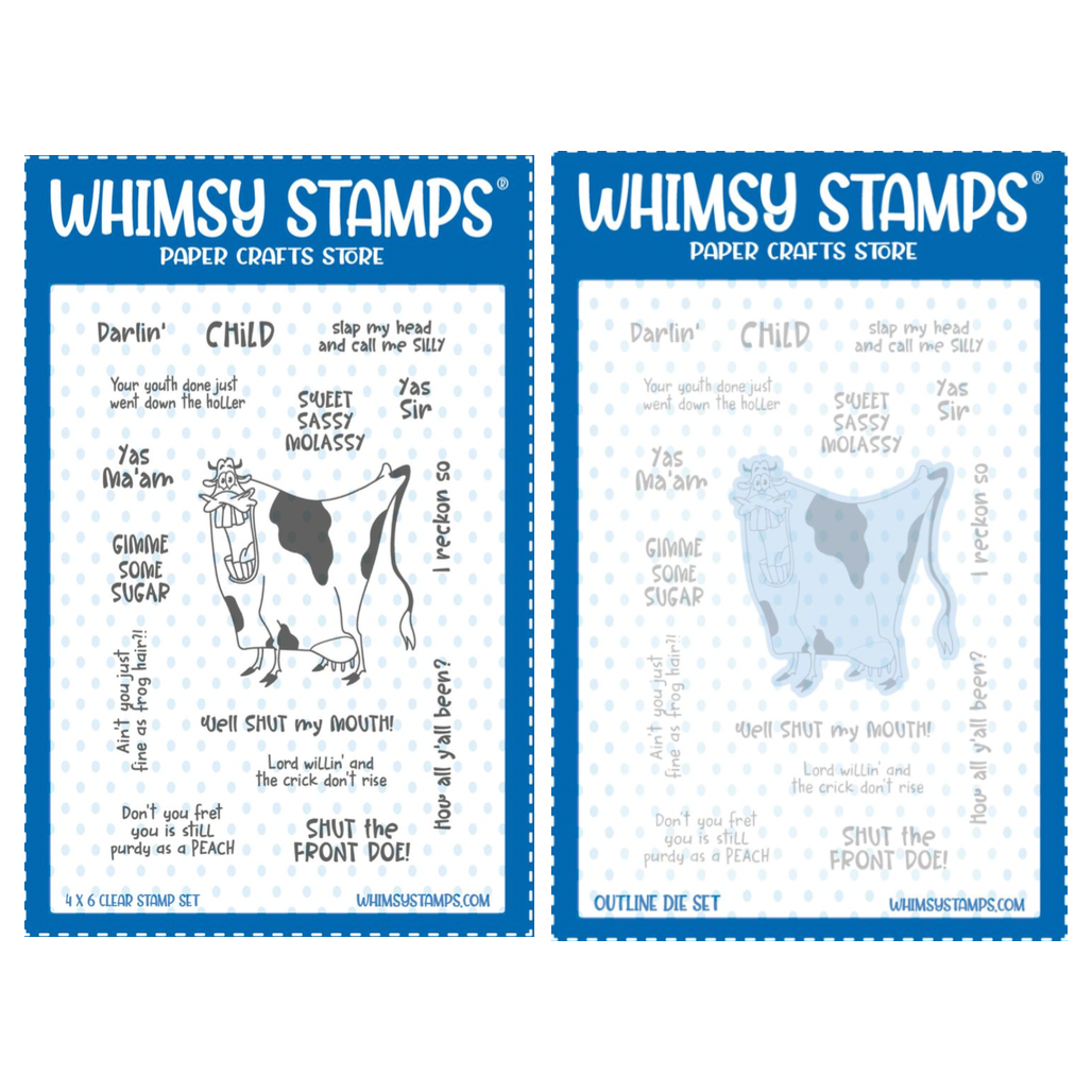 Whimsy Stamps Southern Sugar Clear Stamp and Die Set