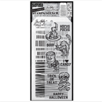 Tim Holtz Clear Stamps and Stencil SCARED SILLY THMM130