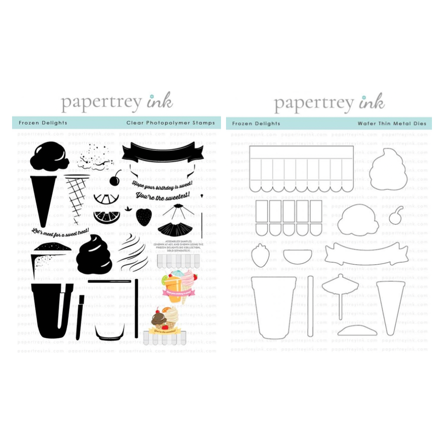 Papertrey Ink Frozen Delights Clear Stamp and Die Set