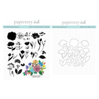 Papertrey Ink Breathtaking Blooms Clear Stamp and Die Set