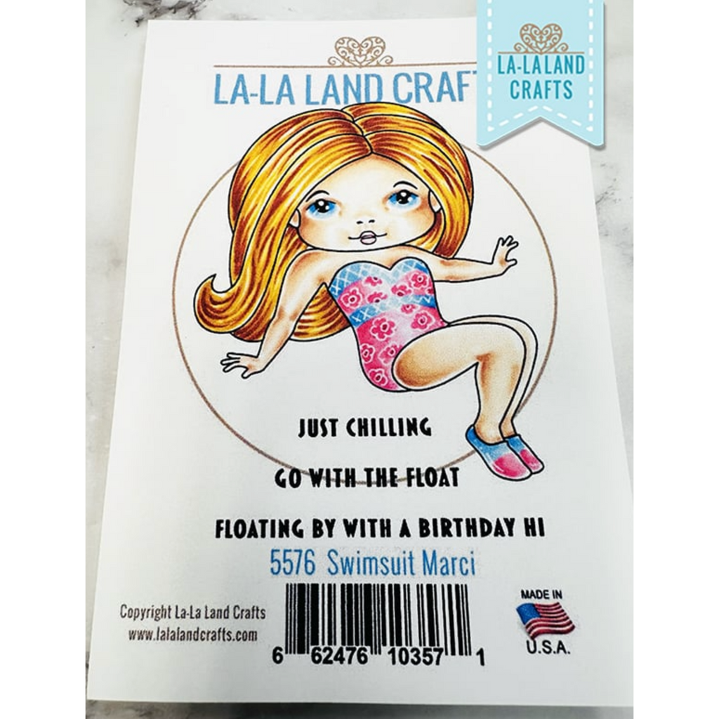 La-La Land Crafts Swimsuit Marci Cling Stamp 5576 