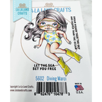 La-La Land Crafts Diving Marci Cling Stamp 5602