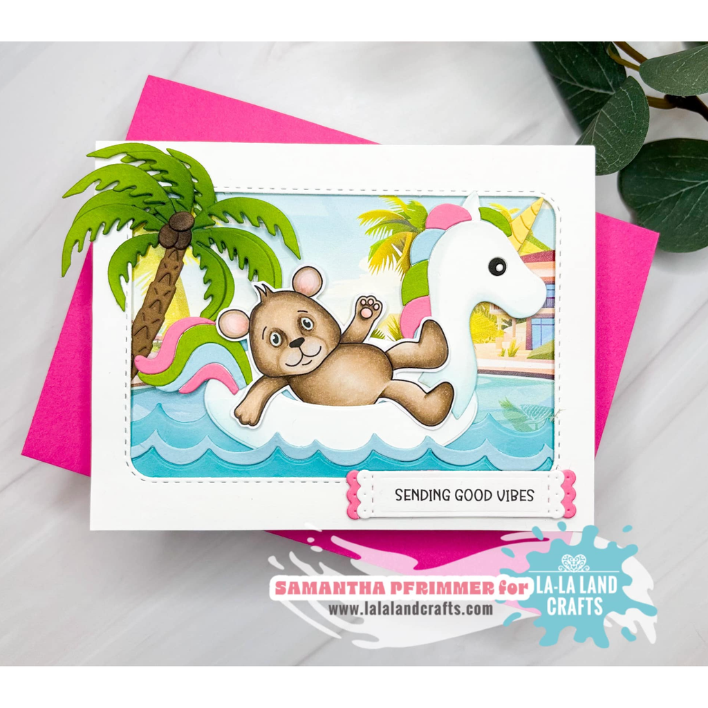 La-La Land Crafts Unicorn Floaty Add-On Dies 8886 good vibes