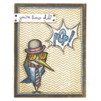 Tim Holtz Cling Rubber Stamps Crazy Things cms237