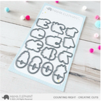 Mama Elephant Counting Right Clear Stamp and Die Set