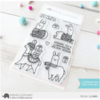 Mama Elephant Fa La Llama Clear Stamp and Die Set