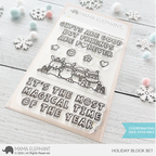 Mama Elephant Holiday Block Clear Stamp and Die Set*