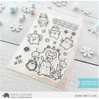 Mama Elephant Shine With Love Clear Stamp and Die Set*