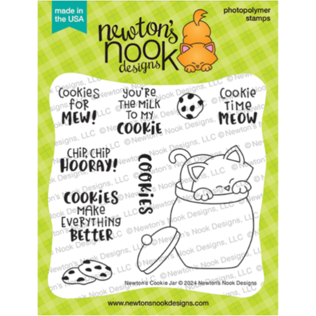 Newton's Nook Designs Newton's Cookie Jar Clear Stamp and Die Set