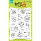 Newton's Nook Designs Holiday Postage Sampler Clear Stamp and Die Set