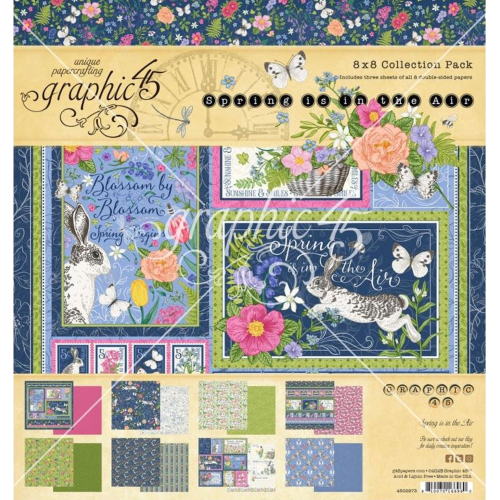 Graphic 45 Spring Is In The Air 8 x 8 Paper Pad 4502973