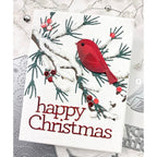 Simon Says Stamp Soaring Whirl Bird Wafer Dies s873 Diecember Christmas Card