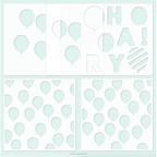 Concord & 9th Bunch of Balloons Stencil Pack 12025