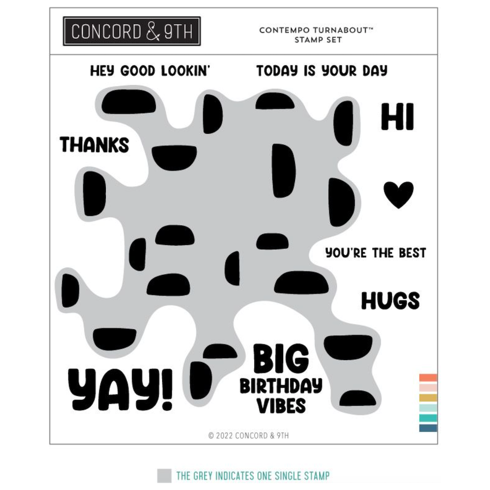 Concord & 9th Contempo Turnabout Stamp Set 12028