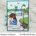 Sweet November Stamps Kitty Cuddles Clear Stamp Set sns-kc-sl-24 park