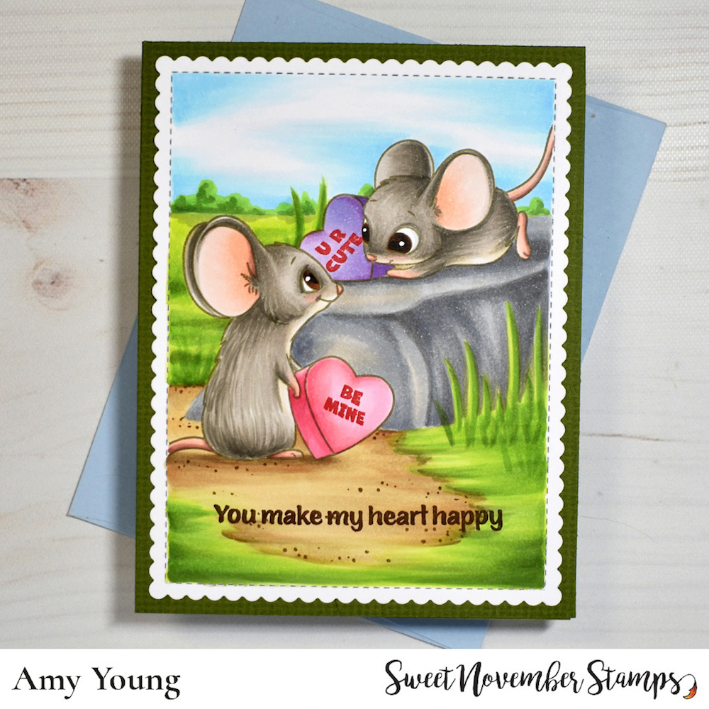 Sweet November Stamps Tiny Hearts Clear Stamp Set sns-th-vd-24 happy