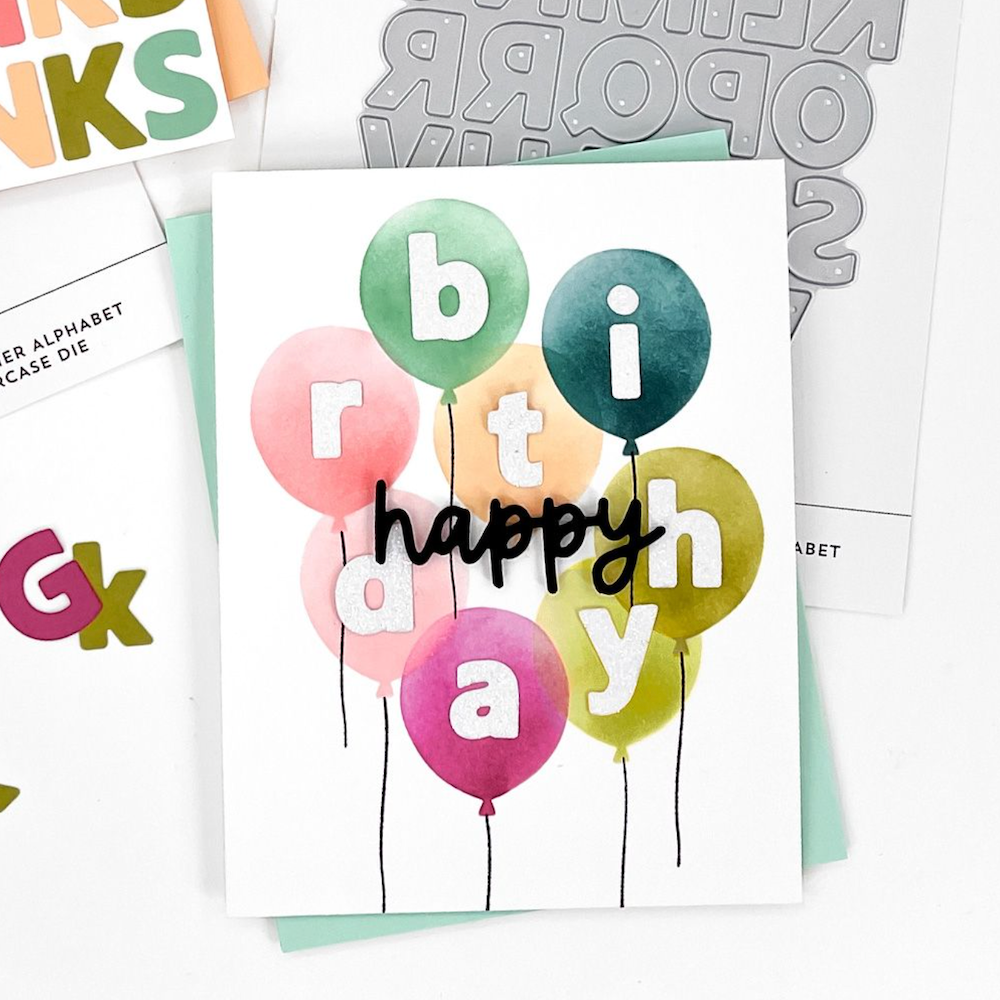 Concord & 9th Bunch of Balloons Stencil Pack 12025 happy