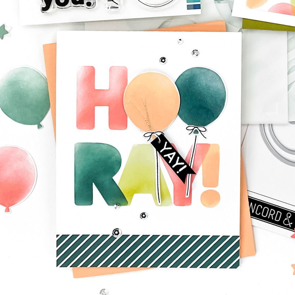 Concord & 9th Bunch of Balloons Stencil Pack 12025 yay