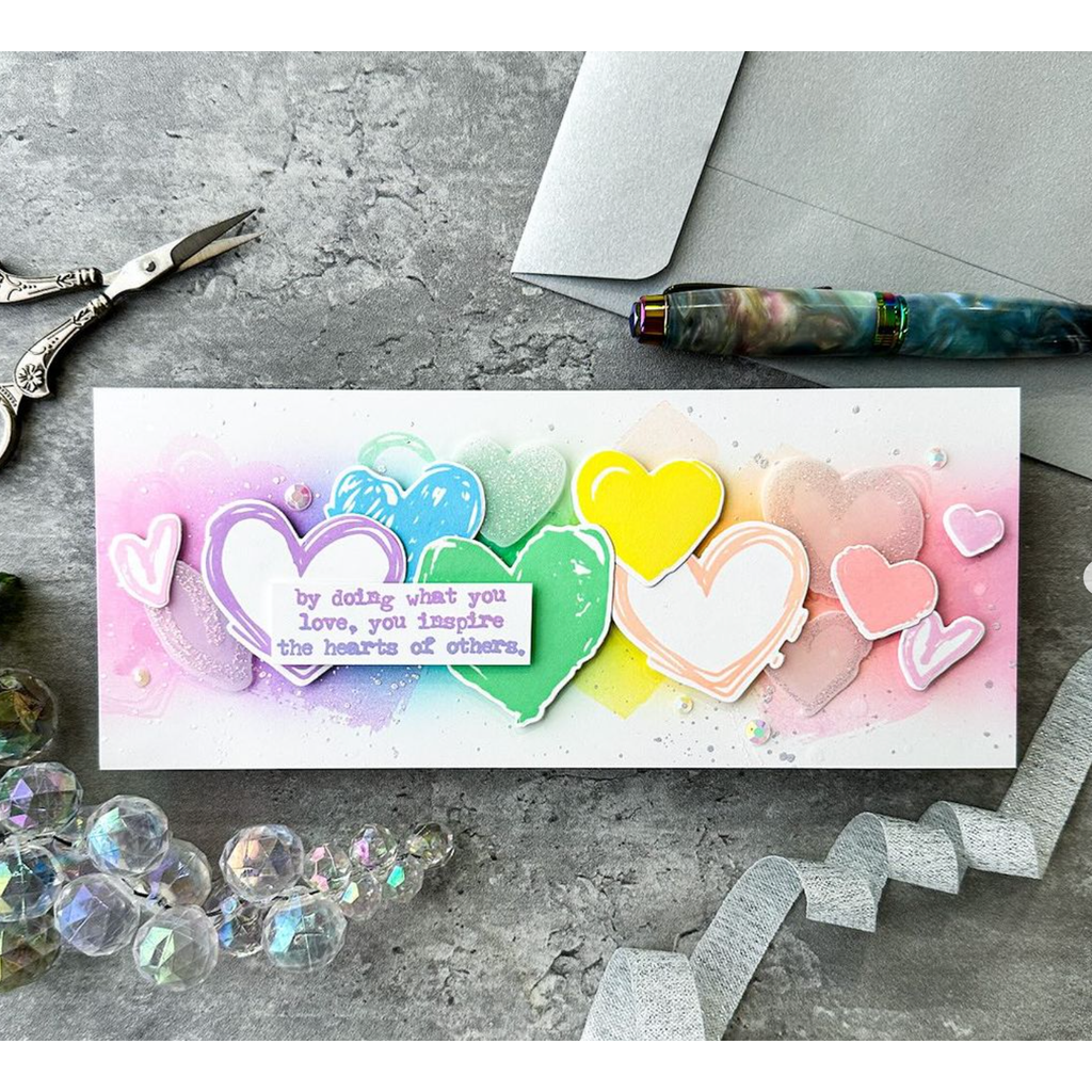 Simon Says Stamp Love Notes Wafer Dies sss477
