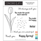 Concord & 9th Tulip Festival Clear Stamp Set 12067