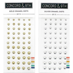 Concord & 9th Gold and Silver Enamel Dots Bundle