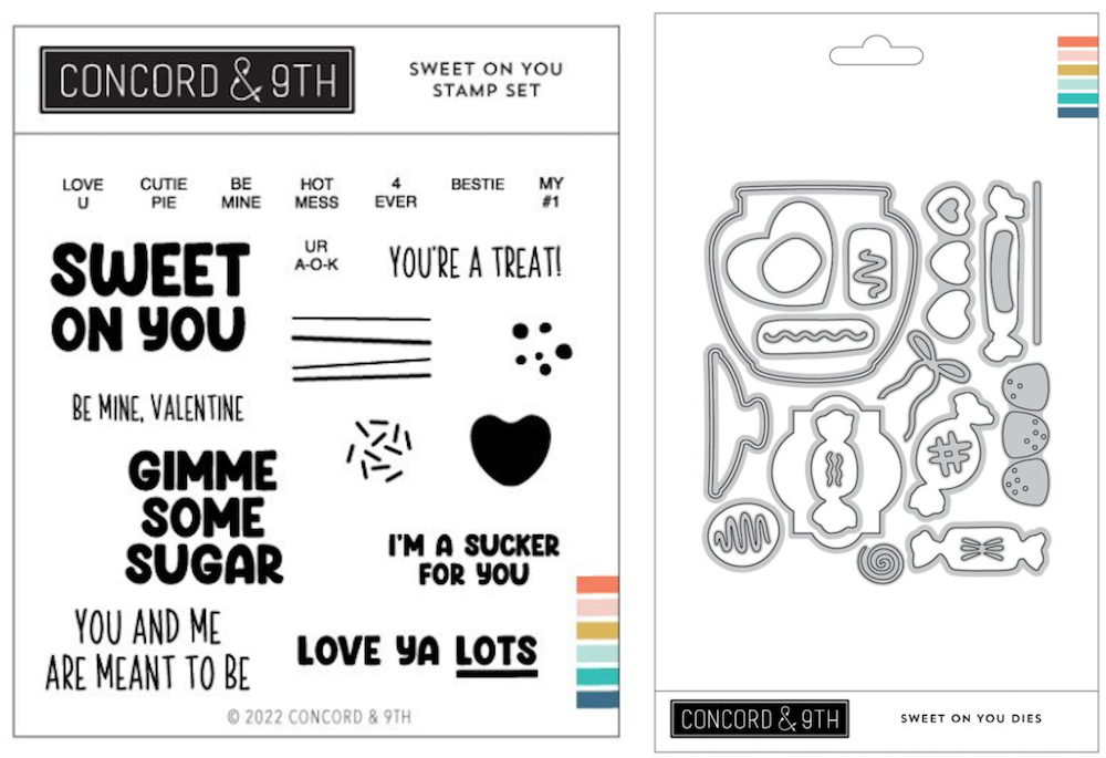 Concord & 9th Sweet On You Stamp and Die Bundle