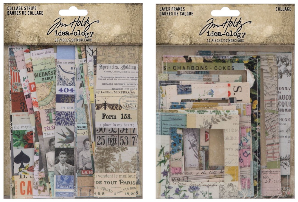 Tim Holtz Idea-ology Collage Strips and Frames Bundle