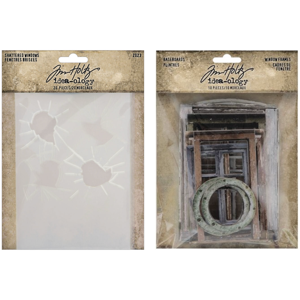 Tim Holtz Idea-ology Shattered Windows and Frames Bundle