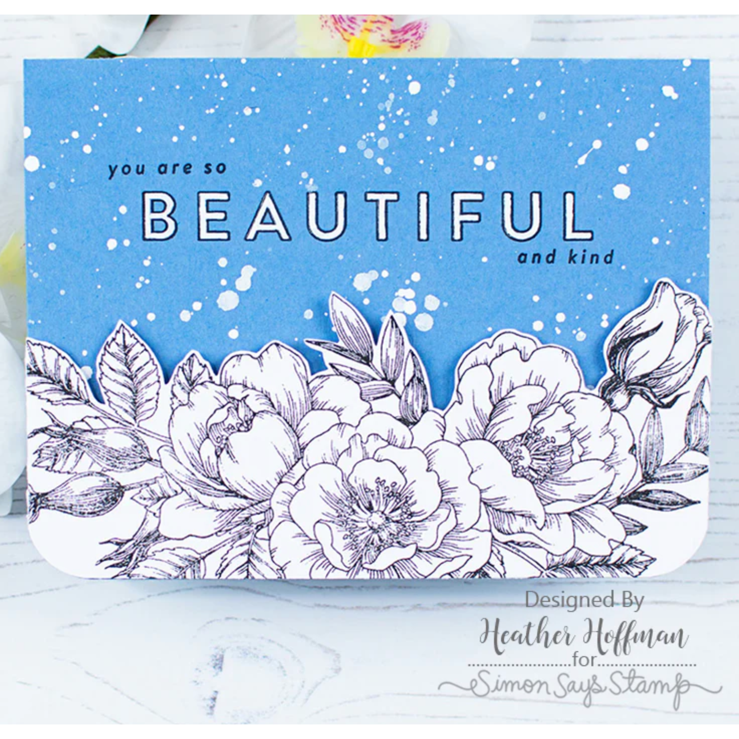 Simon Says Stamps And Dies Beautiful Flowers Friend Card